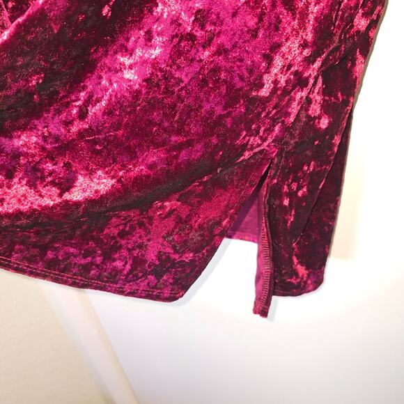 Slinky Brand Crushed Velvet Embroidered Long Sleeve Tunic Top Christmas Large - Picture 5 of 7